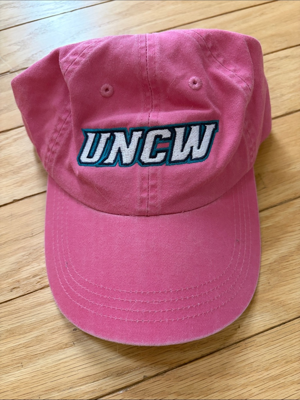 UNCW Pink Cotton Baseball Cap